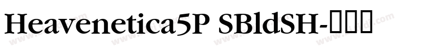 Heavenetica5P SBldSH字体转换